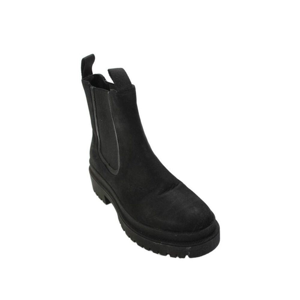 Thursday Everyday Womens Pull On Stretch Inset Ankle Boots Black Size 6.5